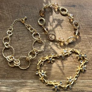 Gold Tone Vintage Bracelets